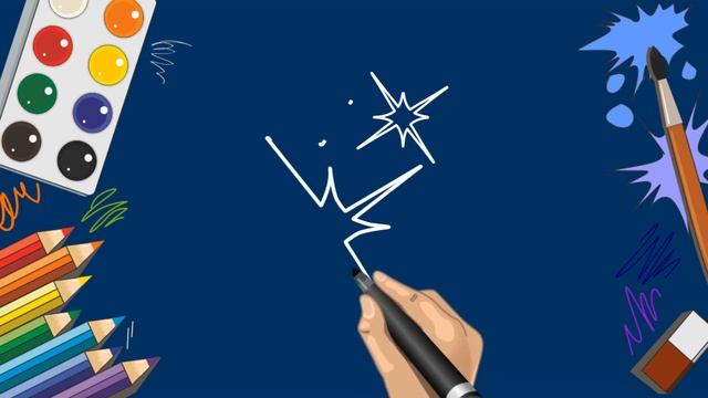 Как рисовать звёзды Расраска  How to draw a stars  Coloring
