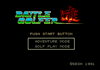 Battle Golfer Yui | intro Sega Mega Drive (Genesis).