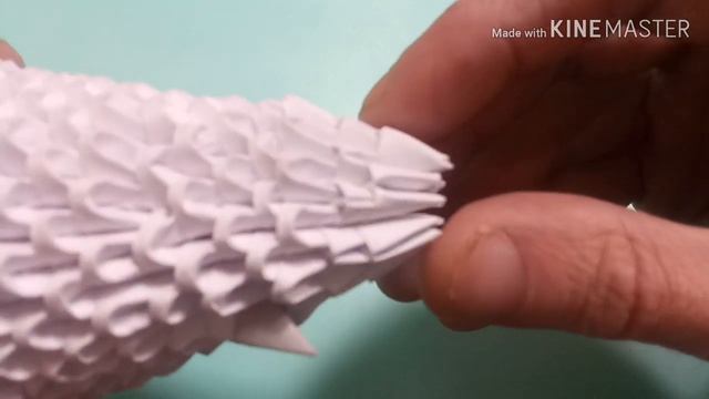 Рождественский ангел из 3D модулей видео-урок.
