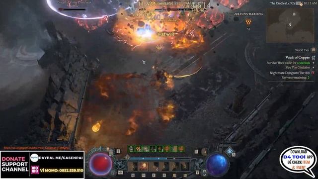 [Diablo 4 season 3] SPEED FARM FIRE BALL METEOR SORC