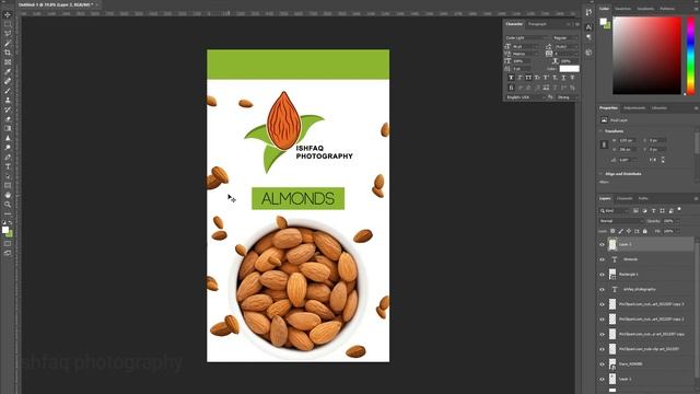 Product Packaging Design Doy Pouch in Photoshop CC 2021 | Ishfaq photography | Official