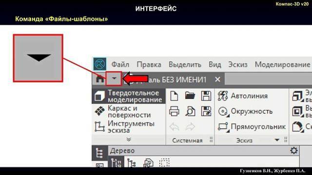 1 Интерфейс Компас 3D v20