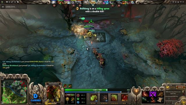AdmiralBulldog Ranked Bristleback Full Carry Gameplay | Dota 2