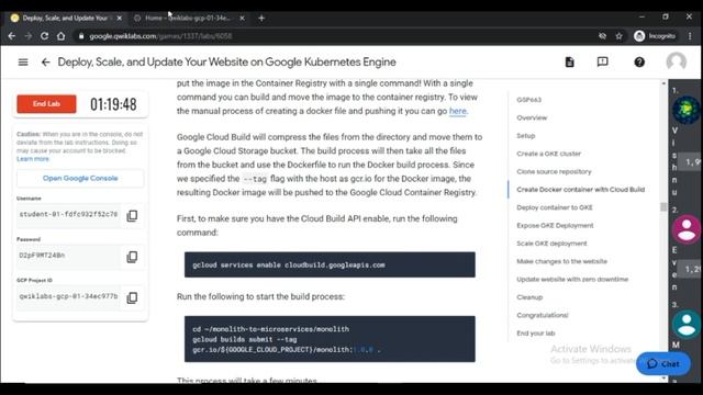 Deploy, Scale, and Update Your Website on Google Kubernetes Engine | #SpeedRun  | GSP663 Qwiklabs