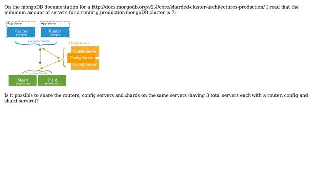 What Is The Minimum Amount Of Servers For A Production MongoDB Cluster?