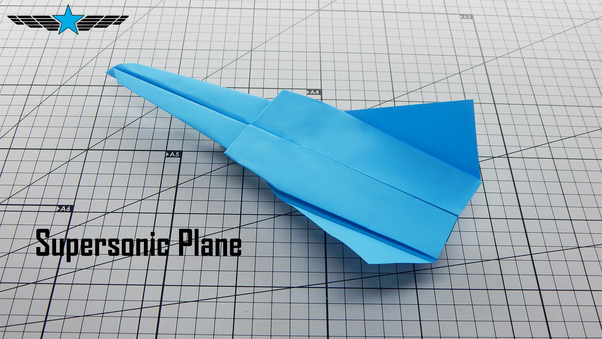 Учебное пособие по оригами сверхзвуковому самолету