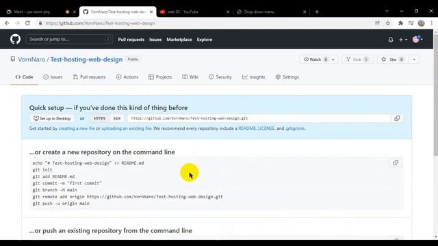 Web Design #01: How to hosting website with GitHub