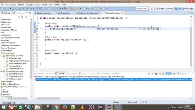 3. Part 3 - Web Service Testing using Apache HttpClient