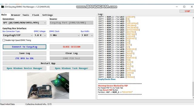 SM-M015F (M01) снятие гугл аккаунта (FRP) вариант ISP Z3X EFM