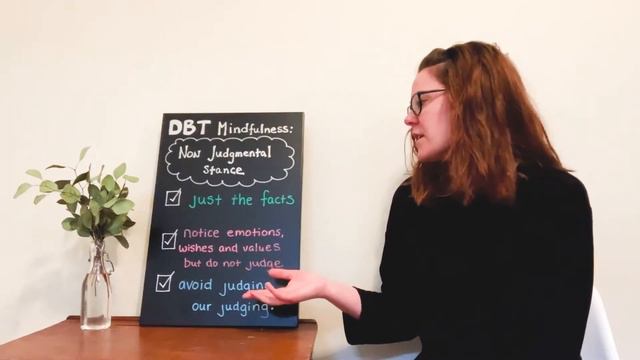 Mental Health: DBT Non-Judgmental Stance