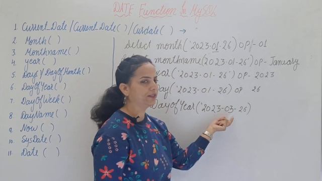 Date Function in MySQL  class 12 IP  Mysql function  CBSE IP  now vs sysdate
