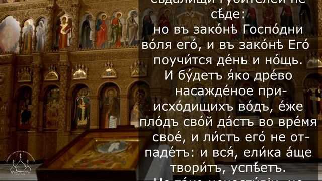 Псалом 1. Каждый верующий наизусть знает этот псалом.