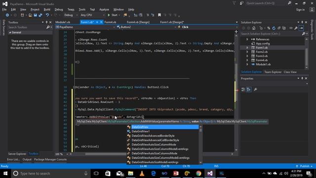 Save/Insert Data From DataGridView To Database Using VB.Net