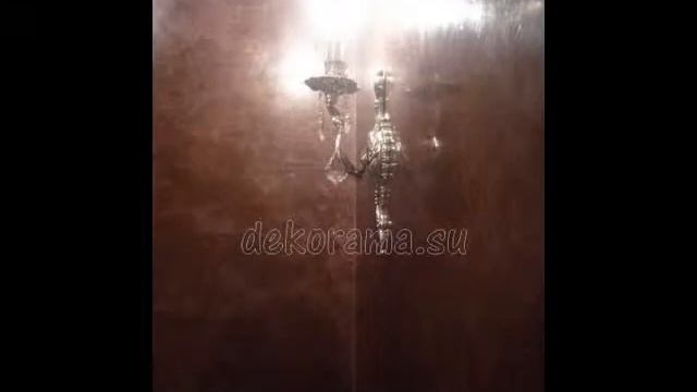 Венецианская штукатурка с трафаретом + аэрограф