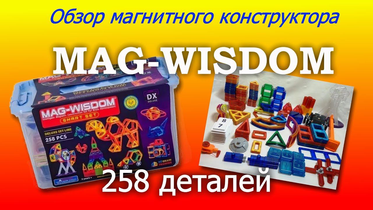 Обзор магнитного конструктора Mag-Wisdom 258 деталей - аналог Mag-Formers