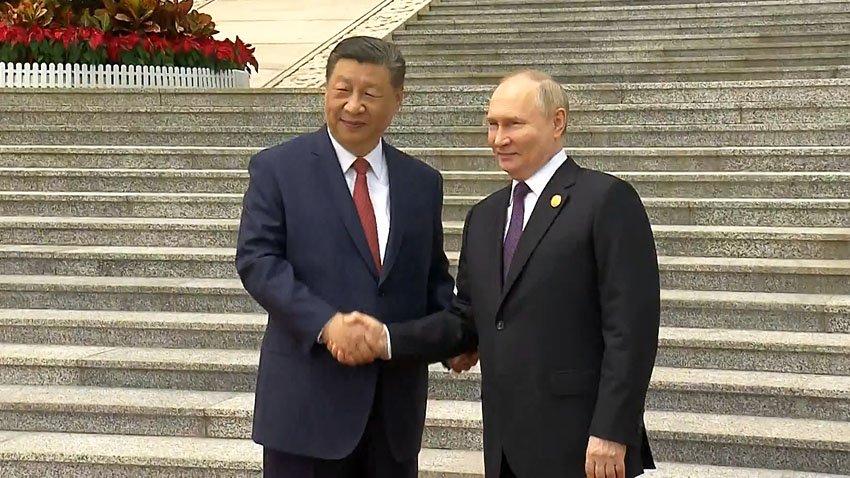 Как Си Цзиньпин встречал Владимира Путина в Пекине
