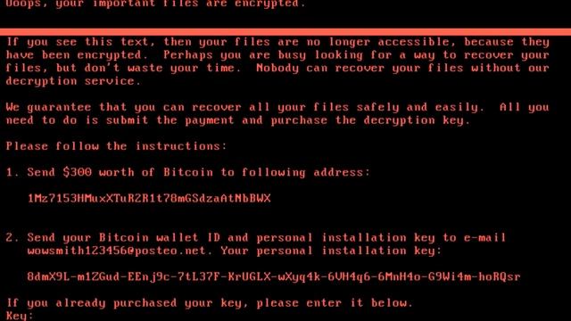 Неожиданное послание в вирусе Petya A