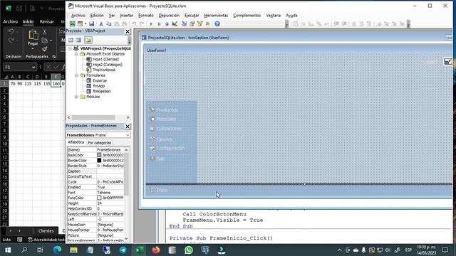 3️⃣0️⃣➖✅FORMULARIO MENÚ DE INICIO (SEGUNDA PARTE) ▶️SQLITE - VBA (VISUAL BASIC PARA APLICACIONES)?