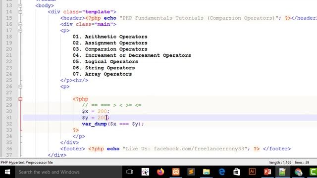 PHP Fundamentals Part-12: PHP Comparison Operators