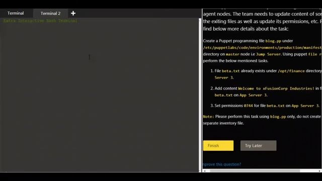 Puppet Setup File Permissions