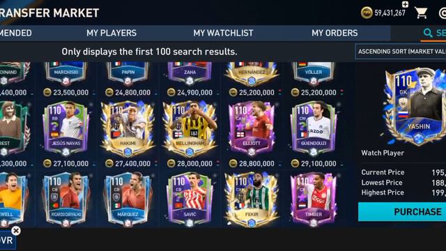 I got 111+ over legend player 🥇 | fifa mobile 23 | Buy 111 over player for 50M |