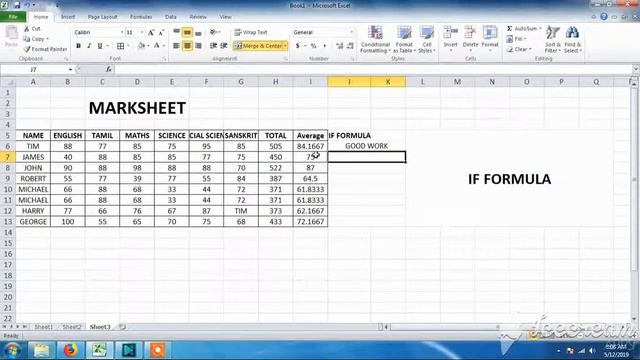 How to use IF formula in Excel