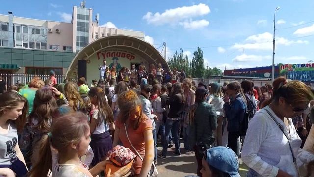 Праздник красок холи в  Нефтекамске