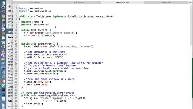 Listeners vs. Adapter Classes : Intro to Programming Java