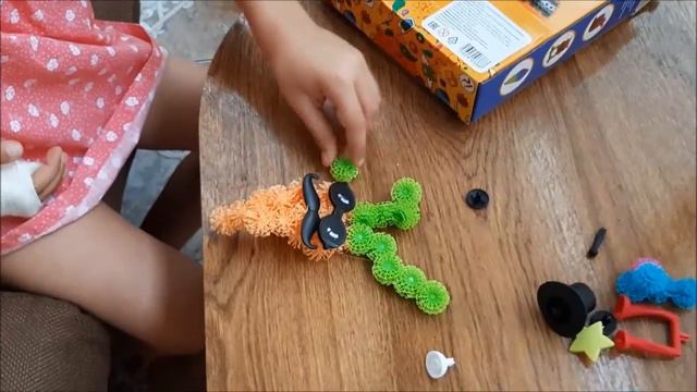 PLAY the GAME \РУКА В ГИПСЕ\Конструктор ЦЕПЛЯЮЩИЕСЯ шарики