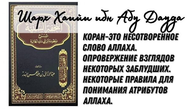 3. Шарх Хаийи ибн Абу Дауда. #вольныйаул