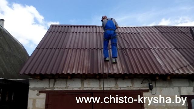 Восстановление шиферной крыши.