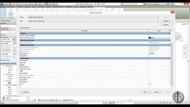 Cost Estimation (calculation) In Revit Tutorial
