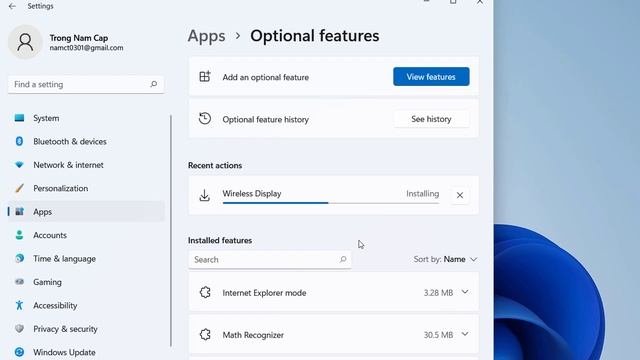 How to connect windows 11 laptop wirelessly to a samsung smart tv through screen mirroring