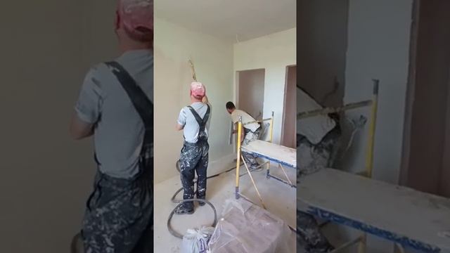 механизированая шпаклевка
