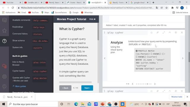 Neo4j : Base de Datos basada en Grafos - Introducción Cypher