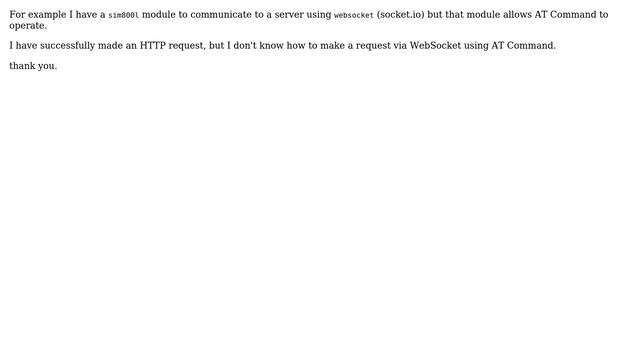 Arduino: Is there possible implement websocket using AT Command?
