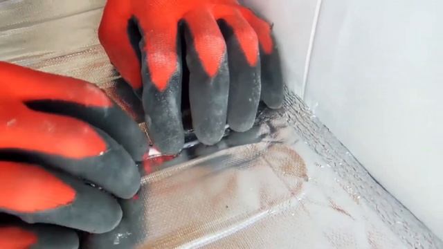 Укладка алюминиевого мата