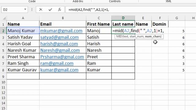 How to use Function in Excel VBA | Excel VBA lesson - 35 | Excel VBA Function | MID, Right Formula