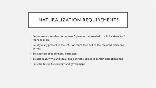 How to become a U.S. citizen - Citizenship through Naturalization