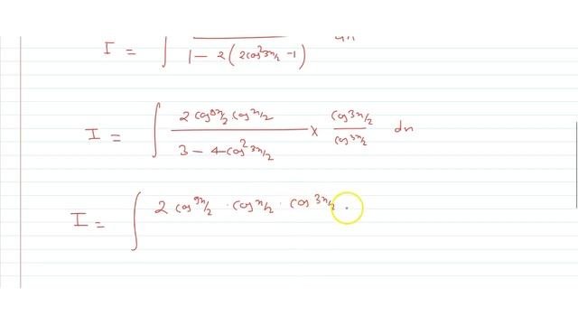 `int (cos 5x + cos 4x)/(1-2cos3x) dx`