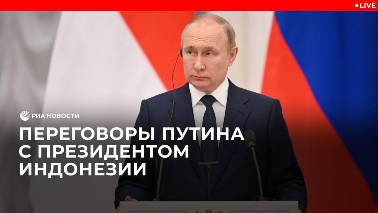 Путин на встрече с президентом Индонезии