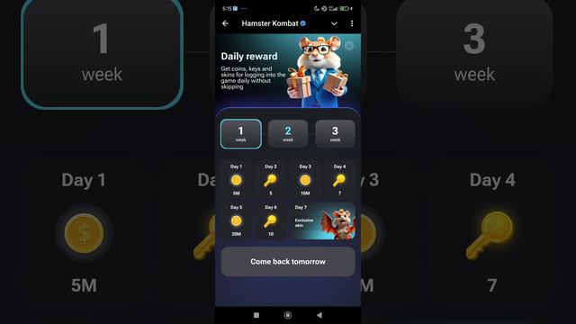 В Hamster Kombat обновили ежедневные награды. Не пропускаем — осталось совсем чуть чуть.mp4