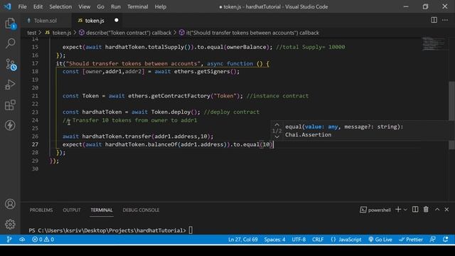 Testing of Smart contract using Mocha Framework  | Hardhat Full Course | Part -5 B  |  Hindi