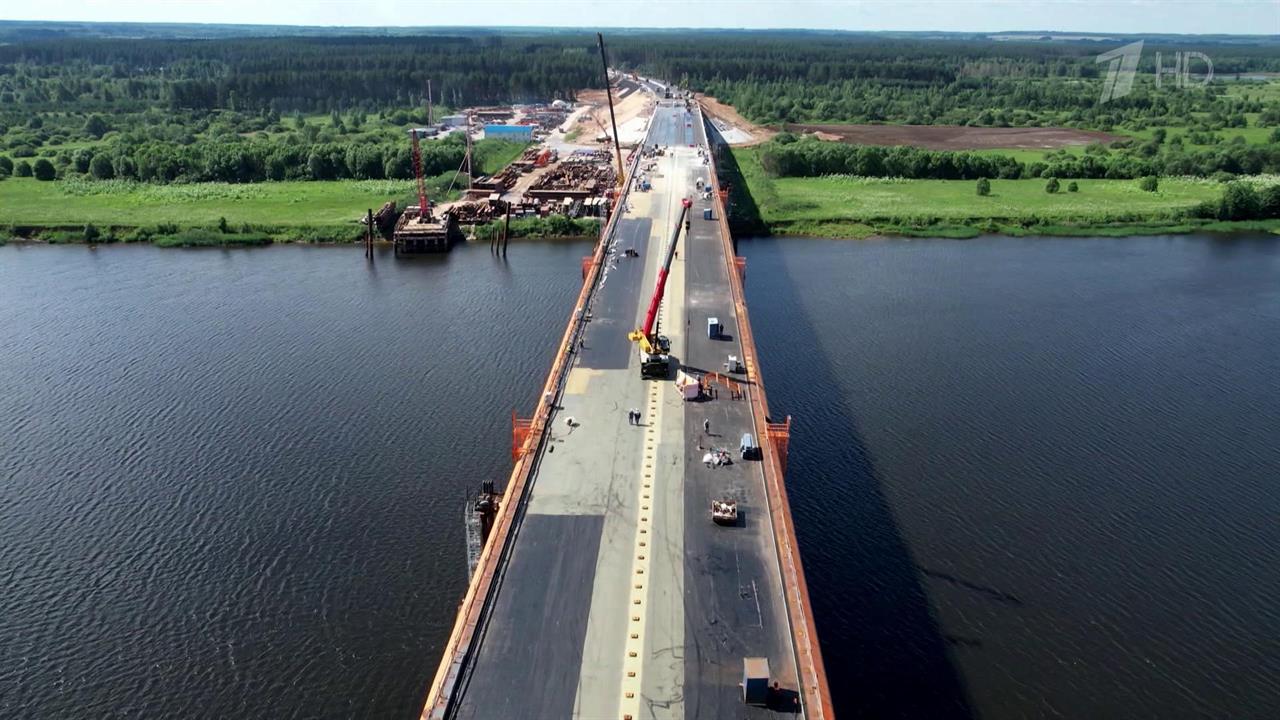 В Тверской области прошел проверку на прочность новый мост через Волгу