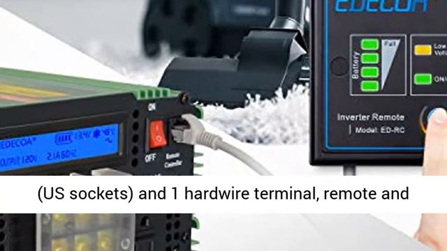 EDECOA Pure Sine Wave Power Inverter 3500W DC 12V to AC 120V - Overview
