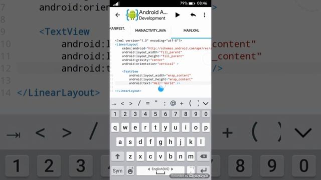 AIDE IDE lessons (android app) ep2