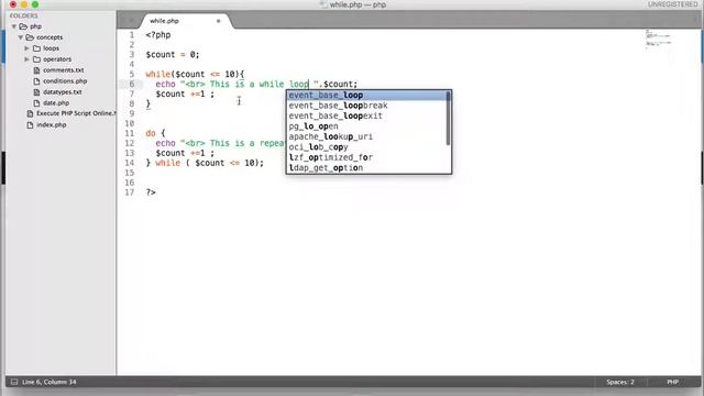 Do While Loop Example in PHP  [part 19]