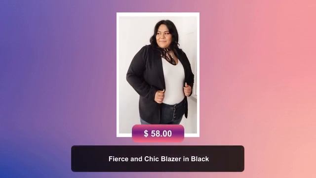 Fierce and Chic Blazer in Black