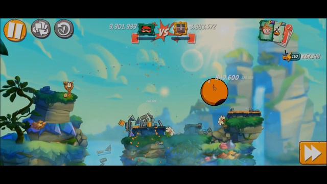 Angry bird 2 Arena gameplay with X3 stella ..its fun