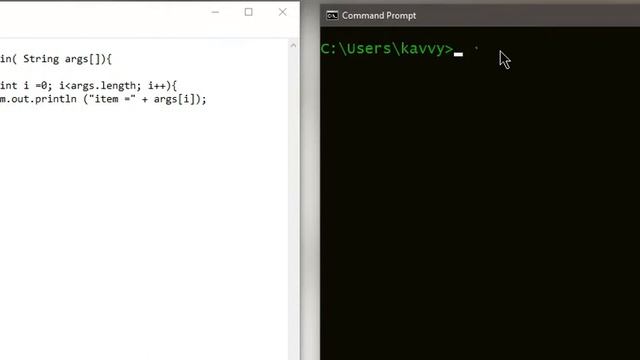 video for commandline arguments